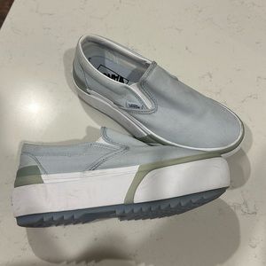 Platform sky blue vans